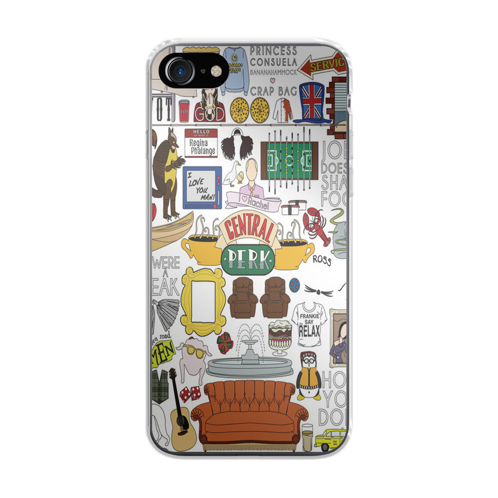 Friends TV Show Central Perk Sticker iPhone SE 3rd Gen 2022 Case