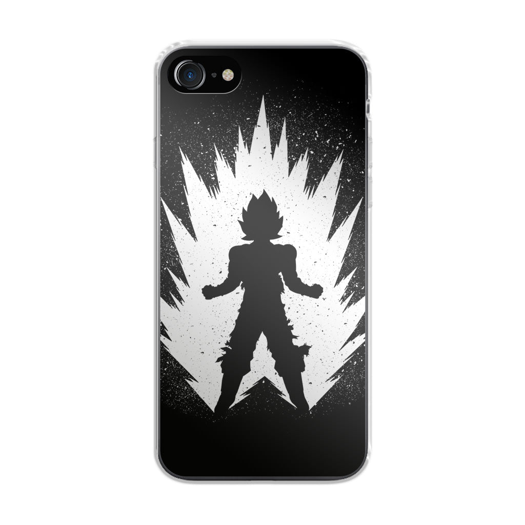 Goku Super Saiyan Black White iPhone SE 3rd Gen 2022 Case