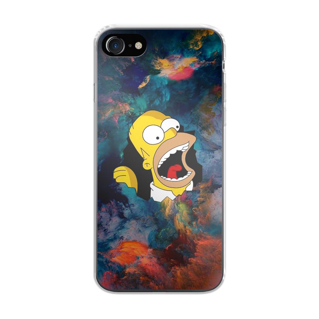 Homer Behind The Black Hole iPhone SE 3rd Gen 2022 Case