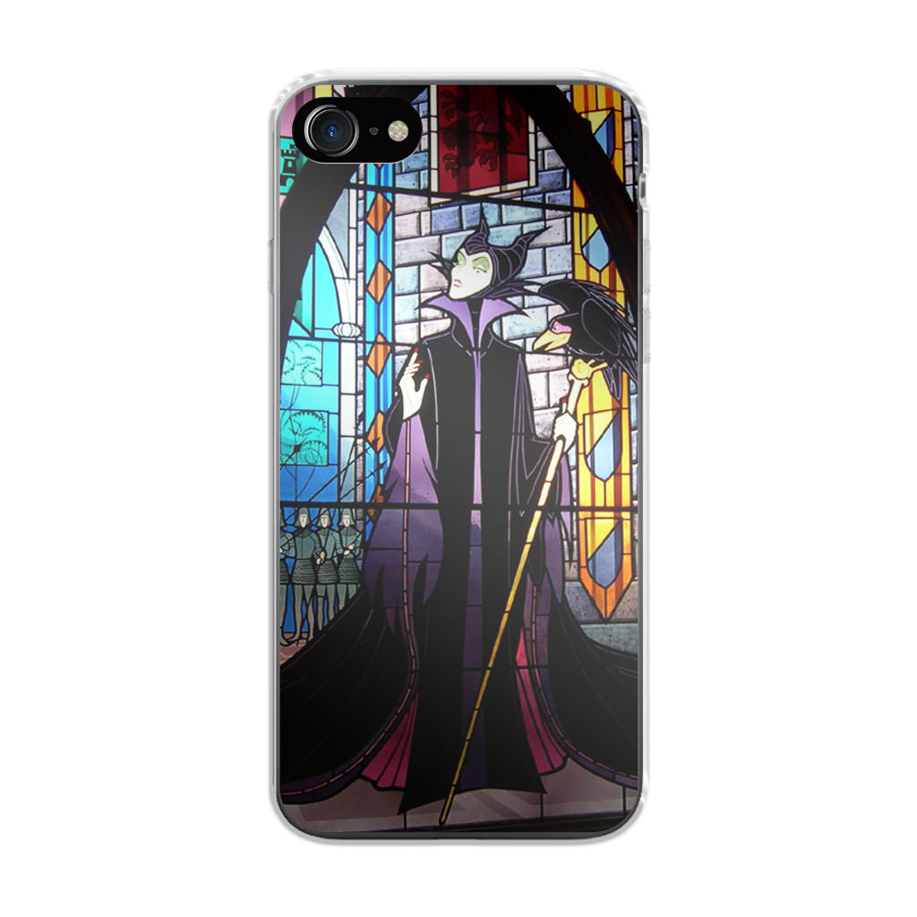 Maleficent Sleeping Beauty Glass Art iPhone SE 3rd Gen 2022 Case