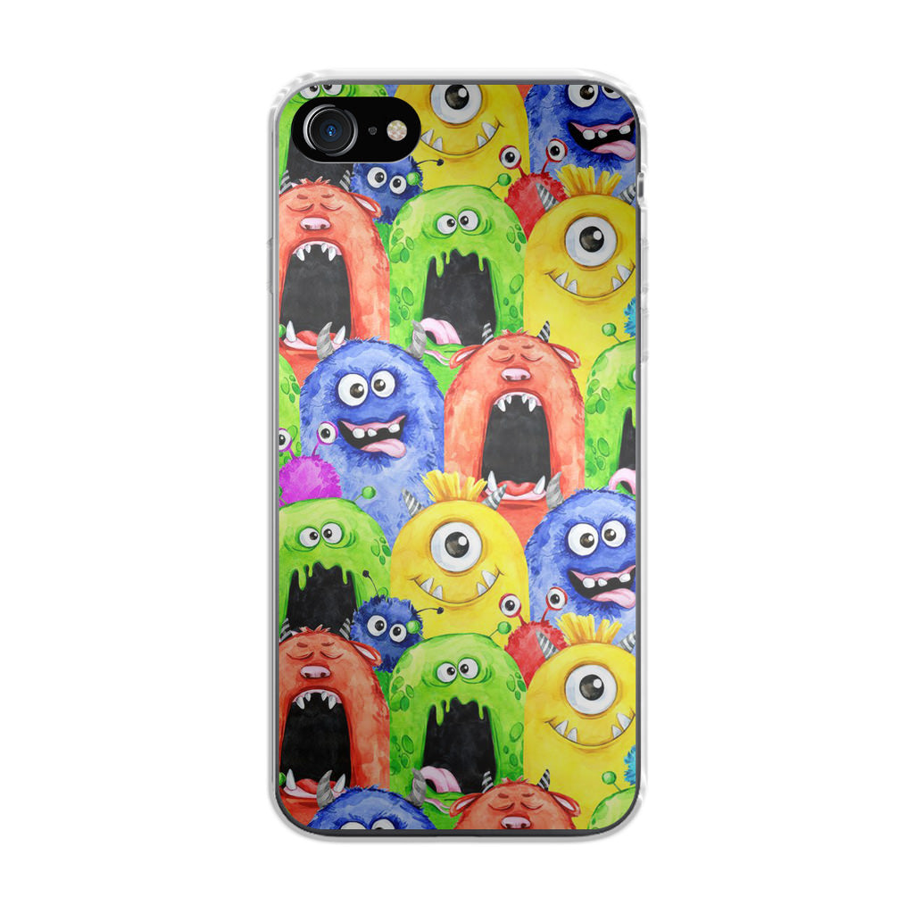 Monster Watercolor Art iPhone SE 3rd Gen 2022 Case