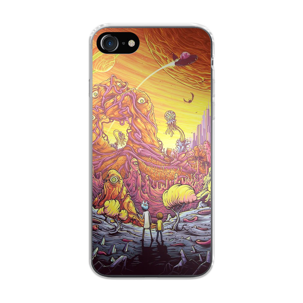 Rick And Morty Alien Planet iPhone SE 3rd Gen 2022 Case