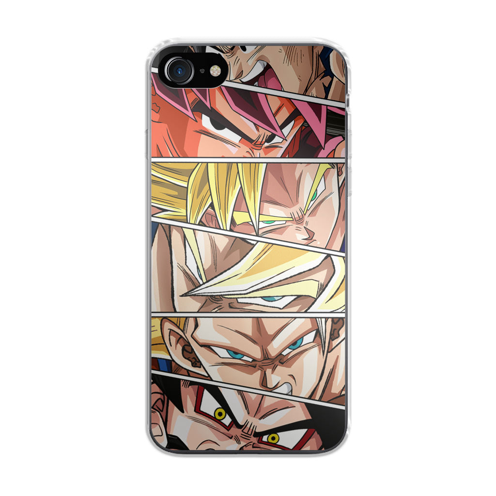 Son Goku Forms iPhone SE 3rd Gen 2022 Case