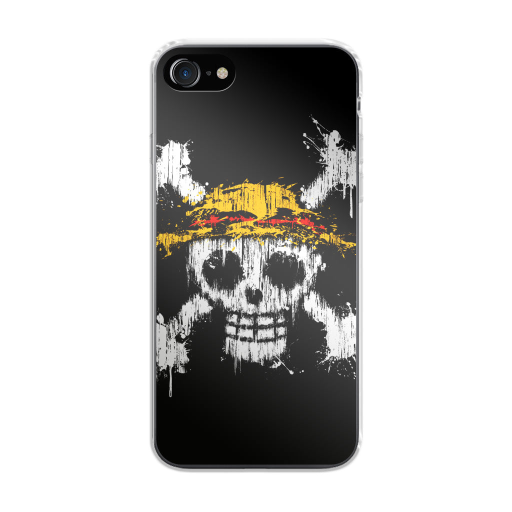 Straw Hat Pirate Logo Paint iPhone SE 3rd Gen 2022 Case