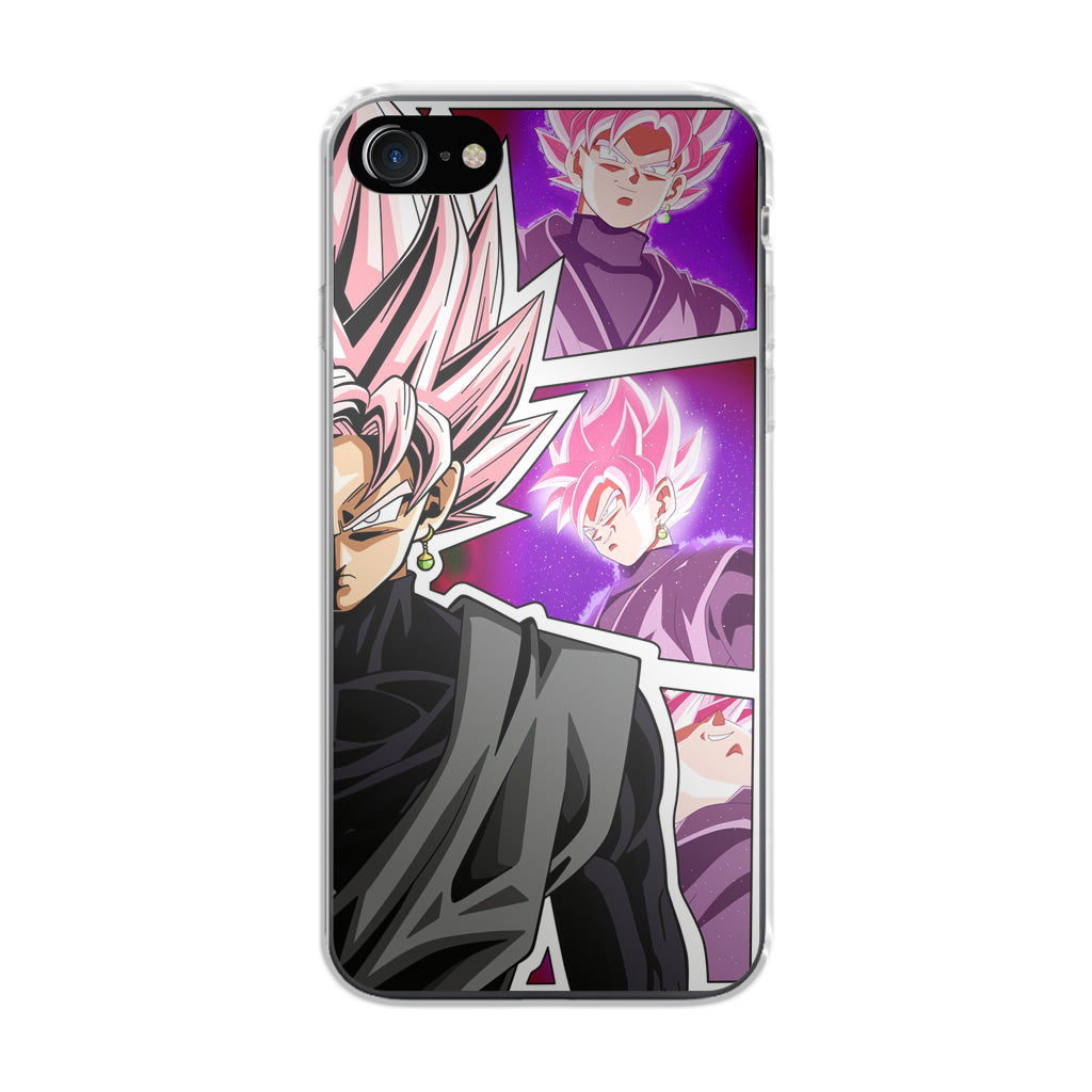 Super Goku Black Rose Collage iPhone SE 3rd Gen 2022 Case
