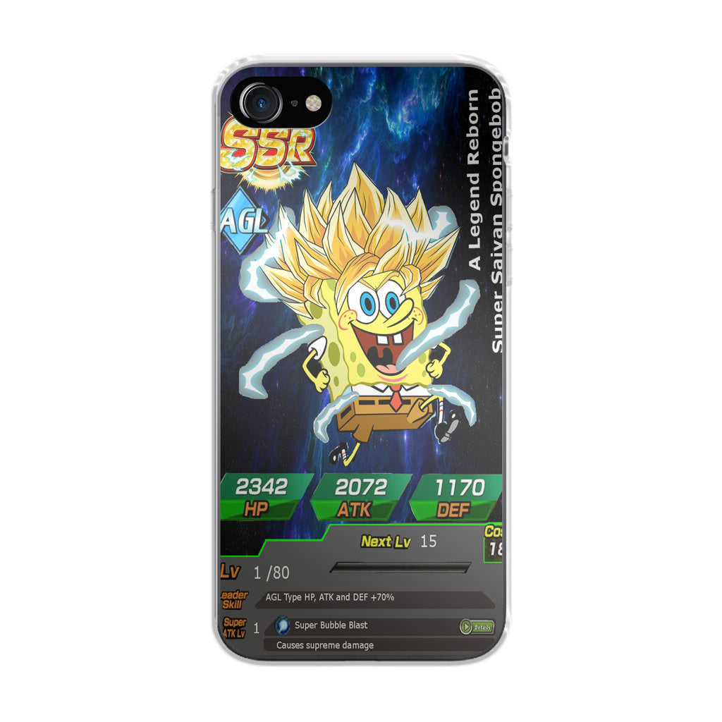 Super Saiyan Spongebob Card iPhone SE 3rd Gen 2022 Case