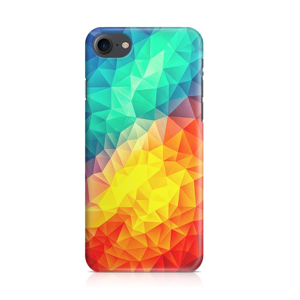Abstract Multicolor Cubism Painting iPhone SE 3rd Gen 2022 Case