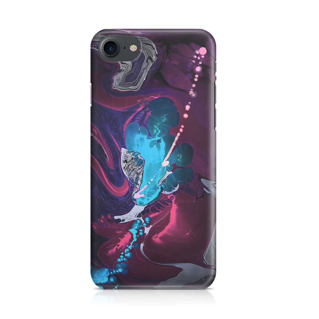 Abstract Purple Blue Art iPhone SE 3rd Gen 2022 Case