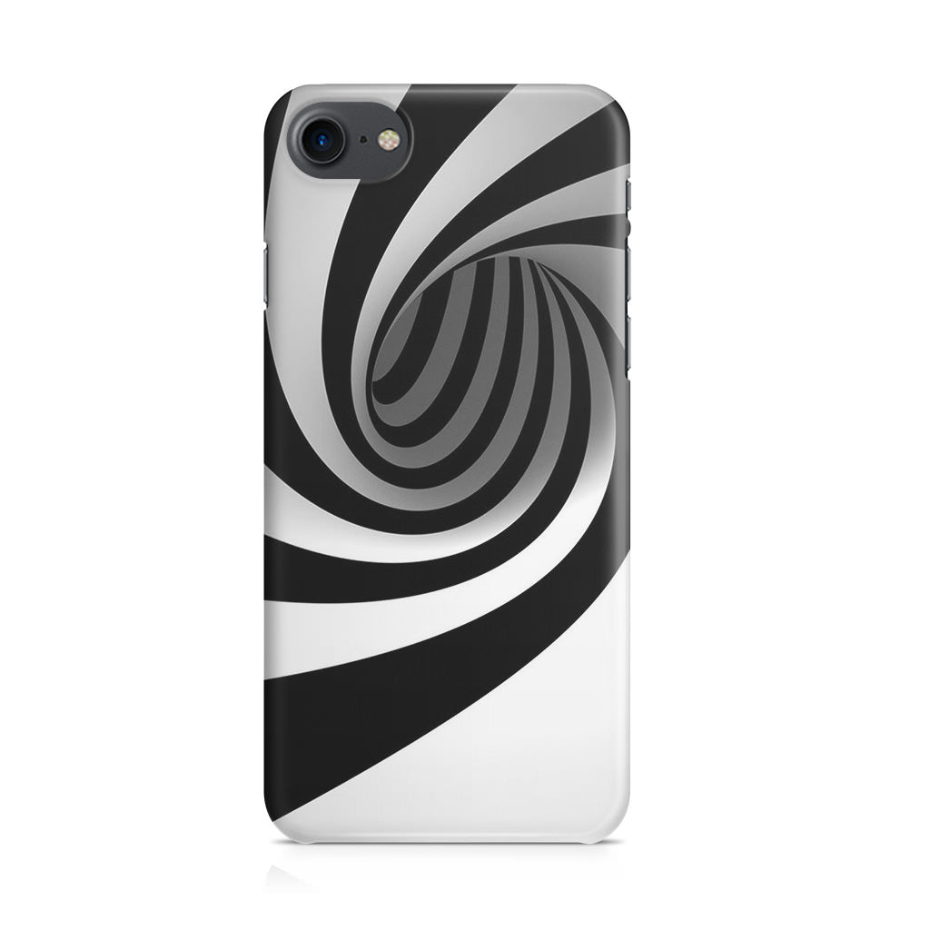 Black and White Twist iPhone SE 3rd Gen 2022 Case