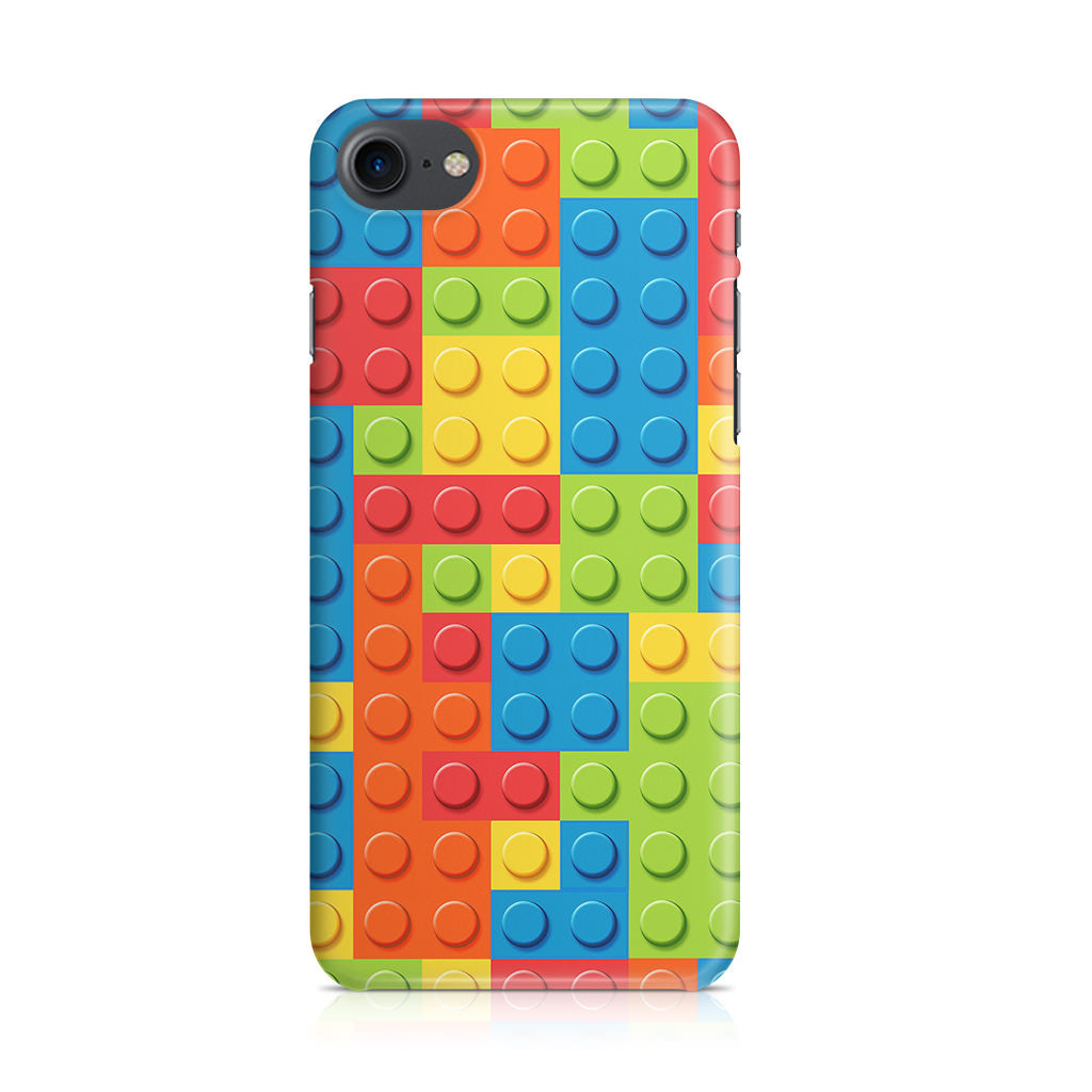 Blocks Rainbow Pattern iPhone SE 3rd Gen 2022 Case