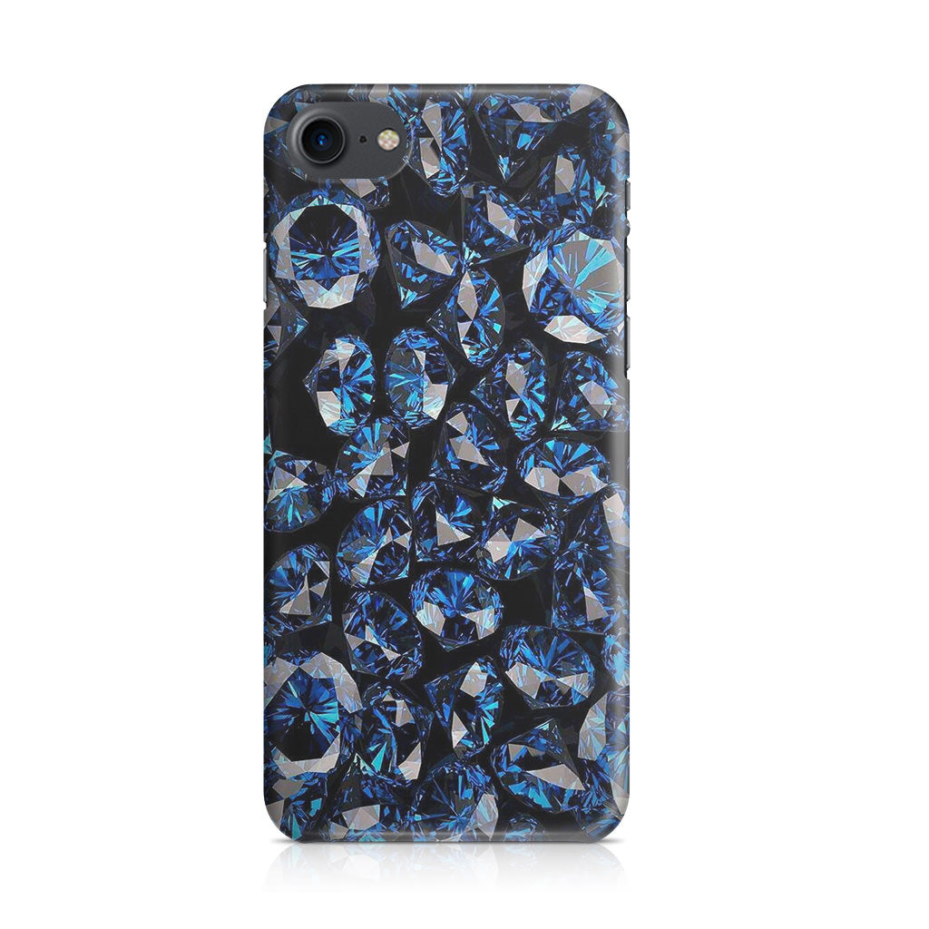 Blue Diamonds Pattern iPhone SE 3rd Gen 2022 Case