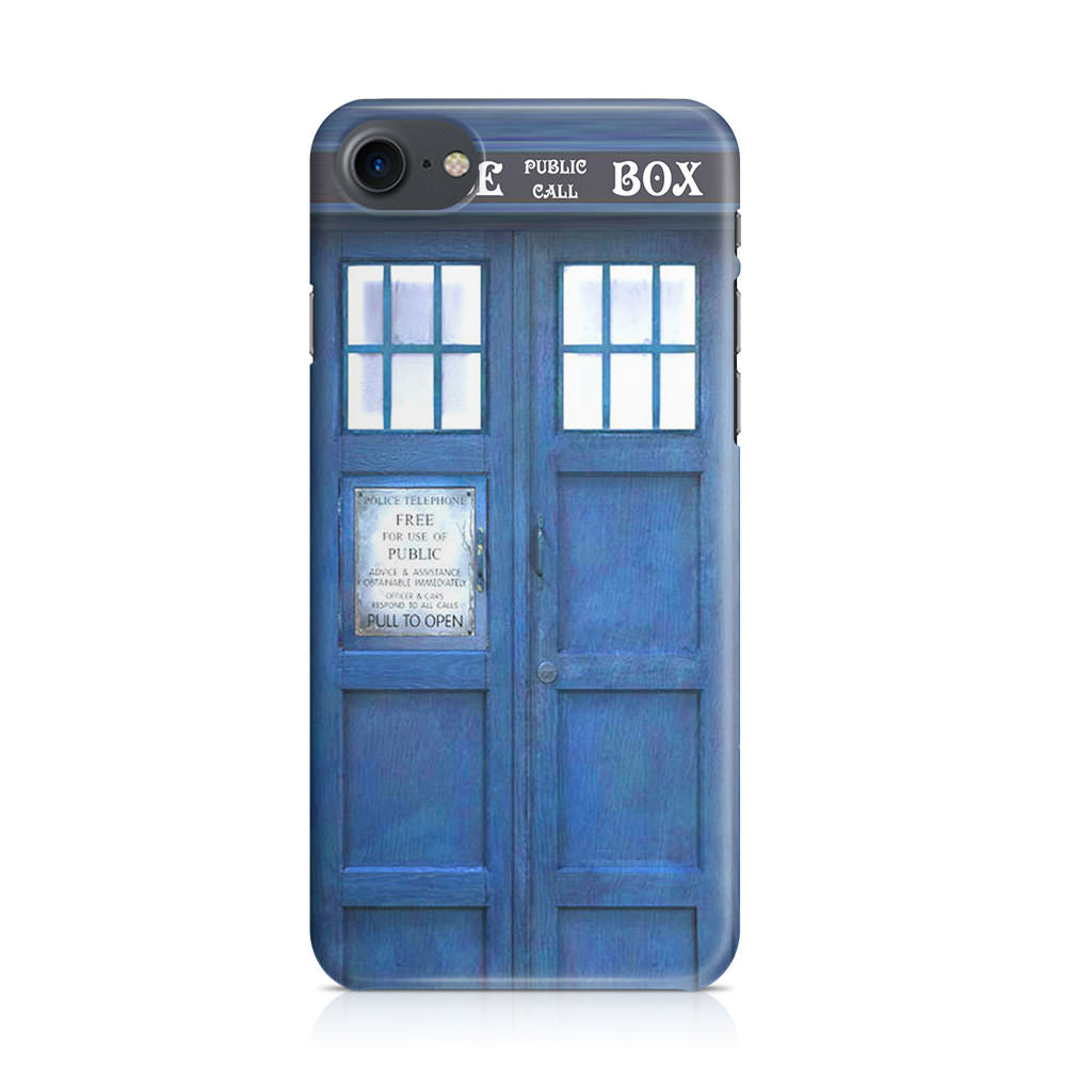 Blue Police Call Box iPhone SE 3rd Gen 2022 Case