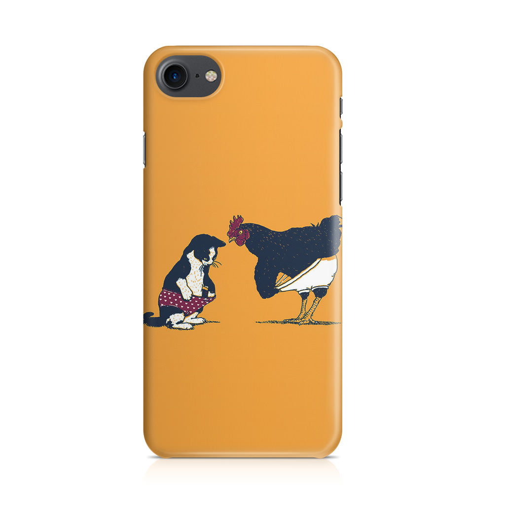 Cat Chicken Yellow Underwear Cute iPhone SE 3rd Gen 2022 Case