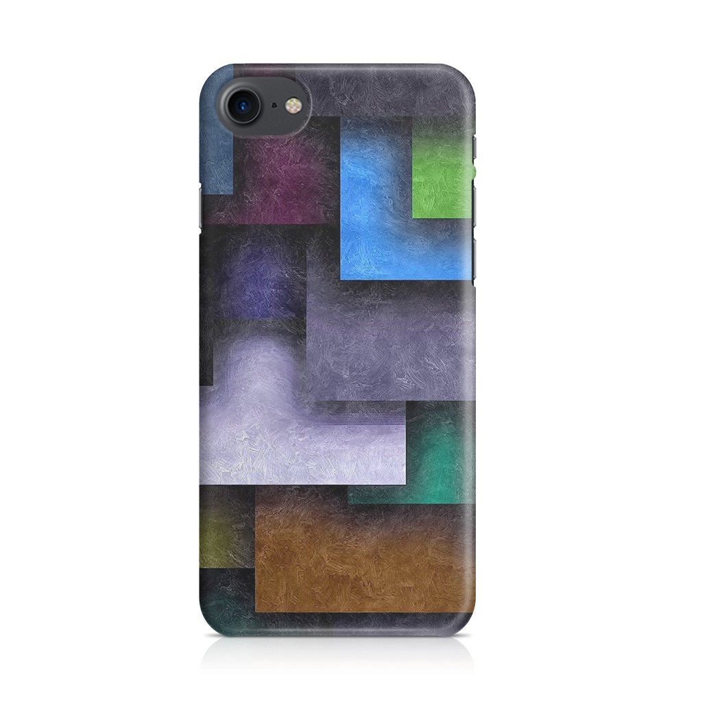 Colorful Rectangel Art iPhone SE 3rd Gen 2022 Case