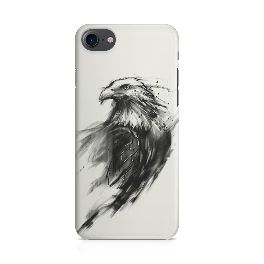 Eagle Art Black Ink iPhone SE 3rd Gen 2022 Case