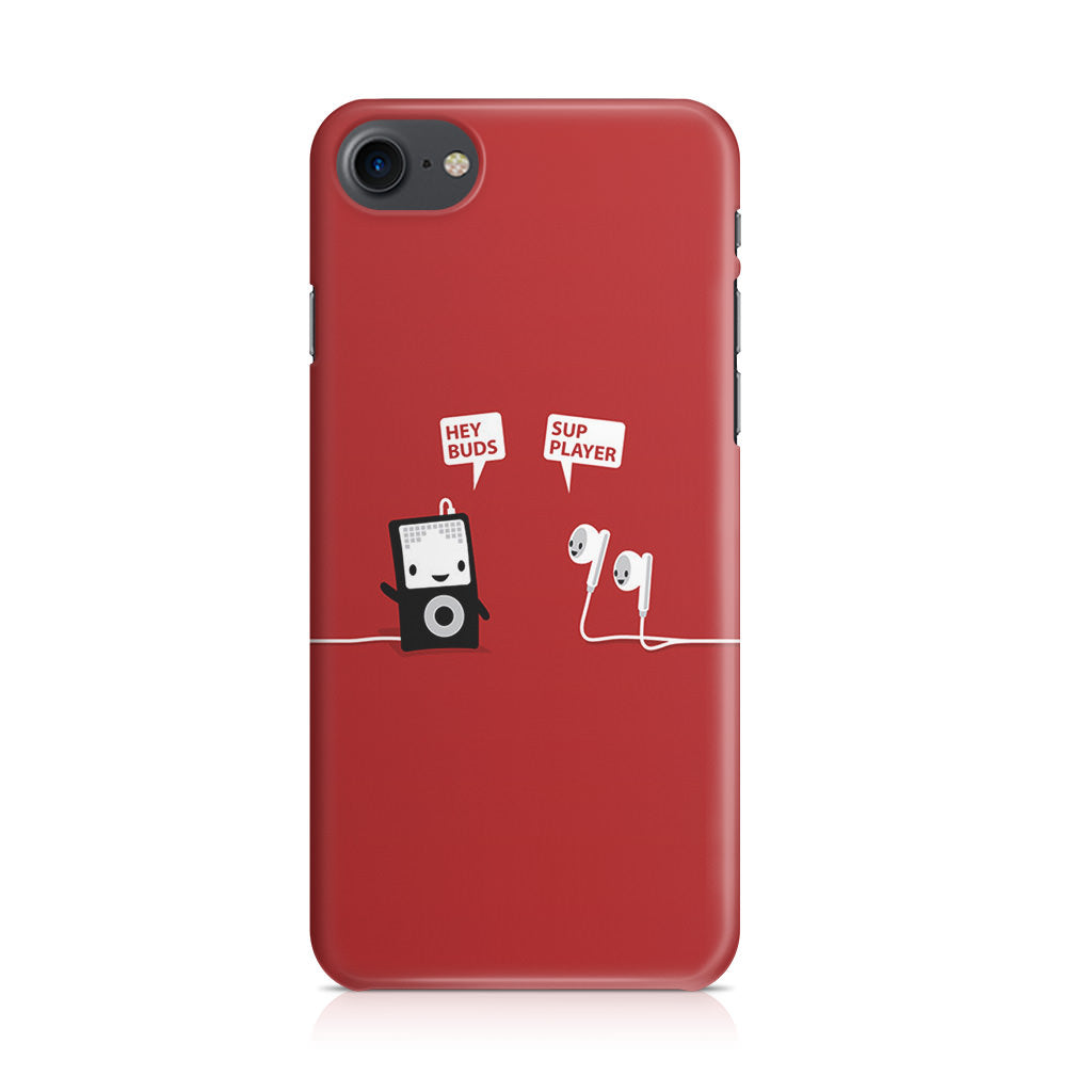 Funny Music Headphones Player Buds iPhone SE 3rd Gen 2022 Case