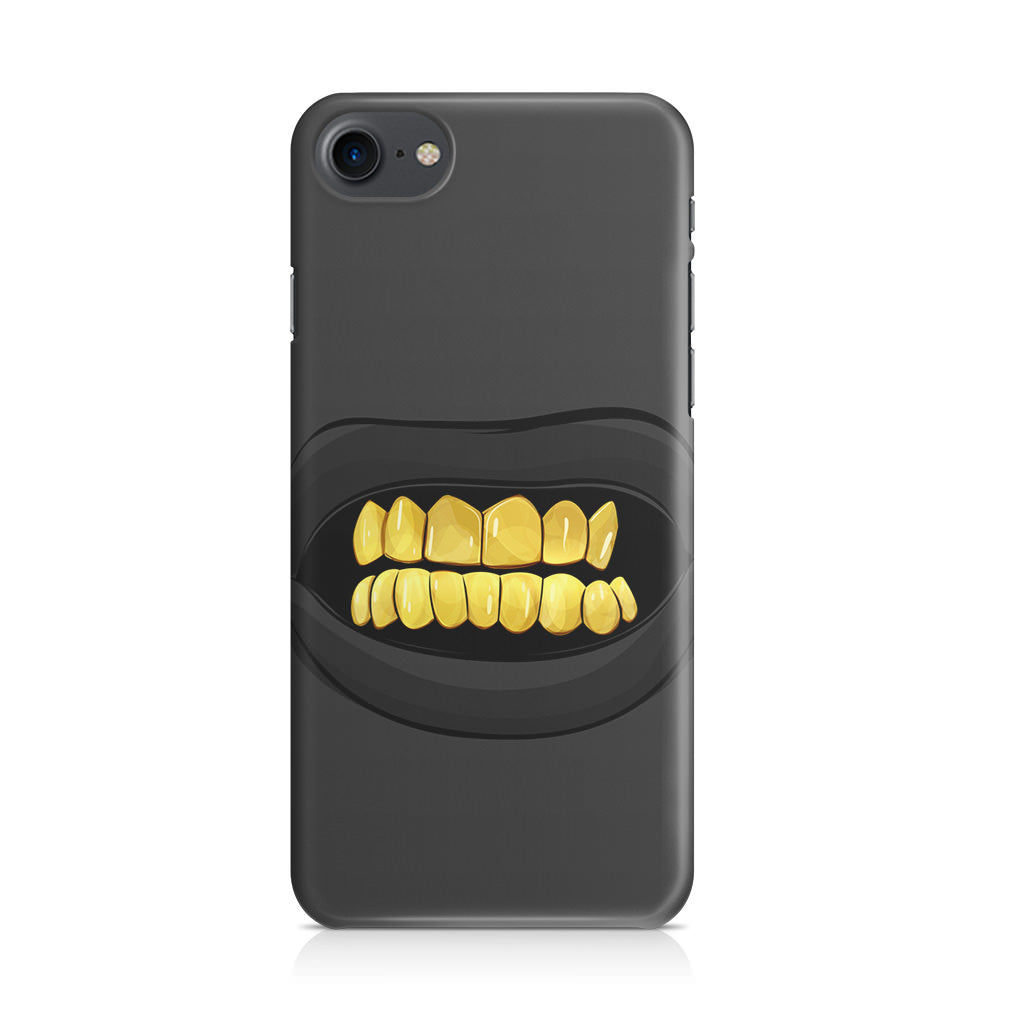 Gold Grillz iPhone SE 3rd Gen 2022 Case