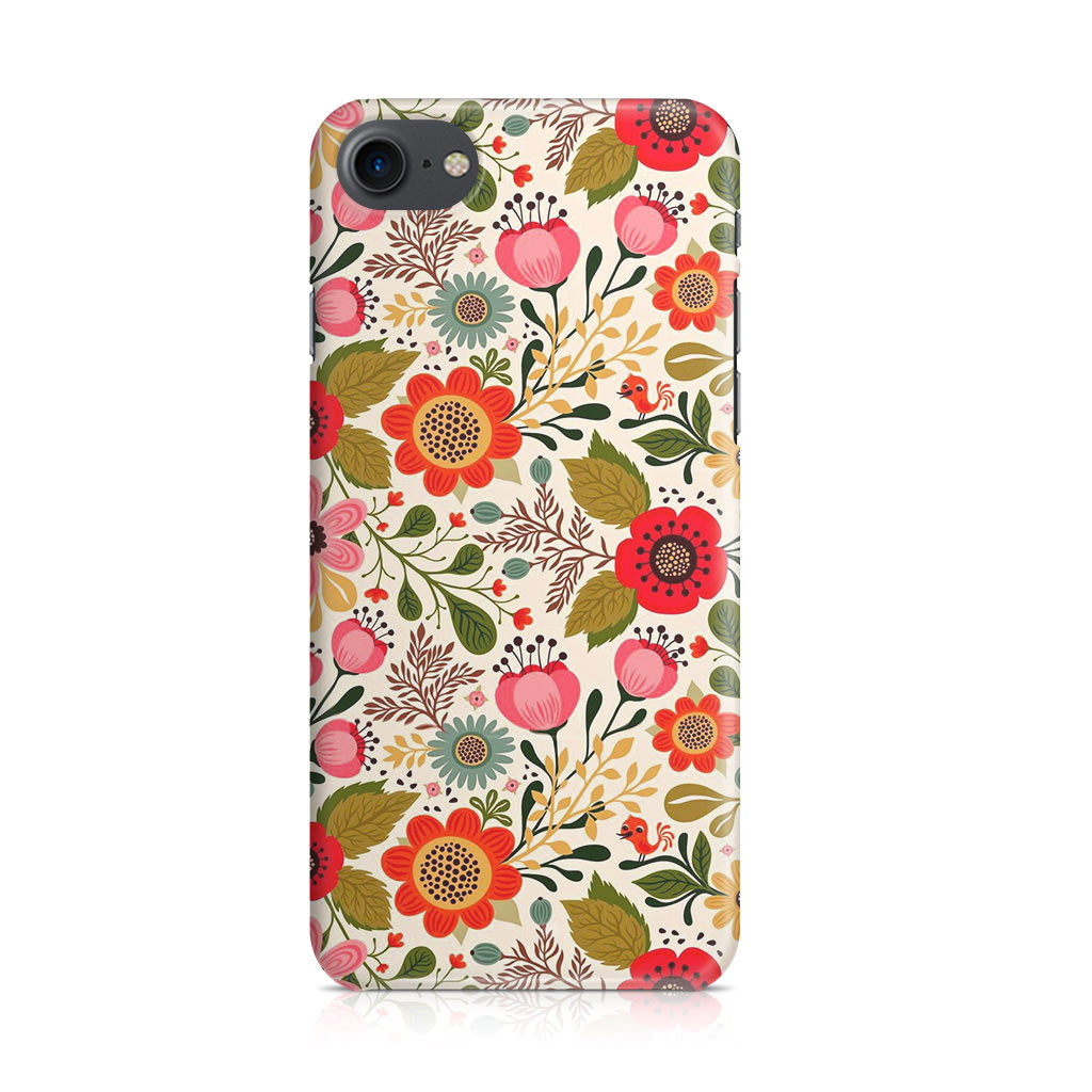Hello Spring Pattern iPhone SE 3rd Gen 2022 Case