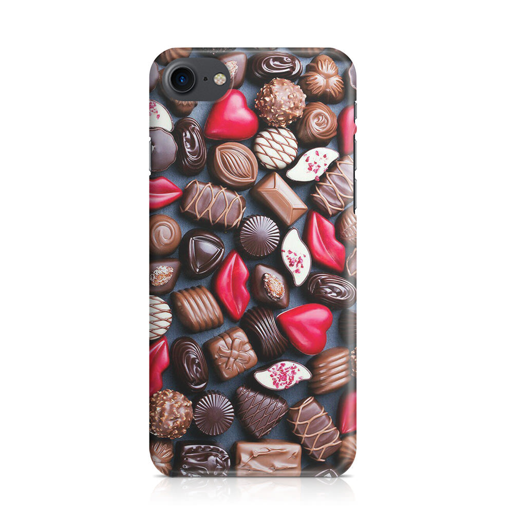 I Love Choco Pattern iPhone SE 3rd Gen 2022 Case