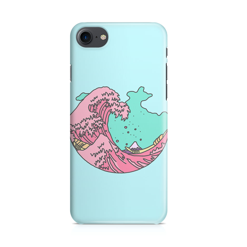 Japanese Pastel Wave iPhone SE 3rd Gen 2022 Case