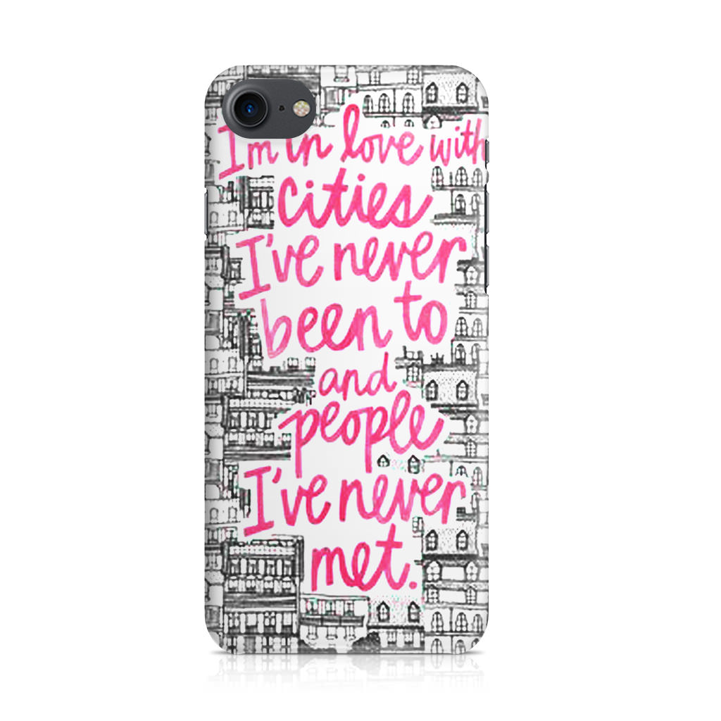 John Green Quotes I'm in Love With Cities iPhone SE 3rd Gen 2022 Case