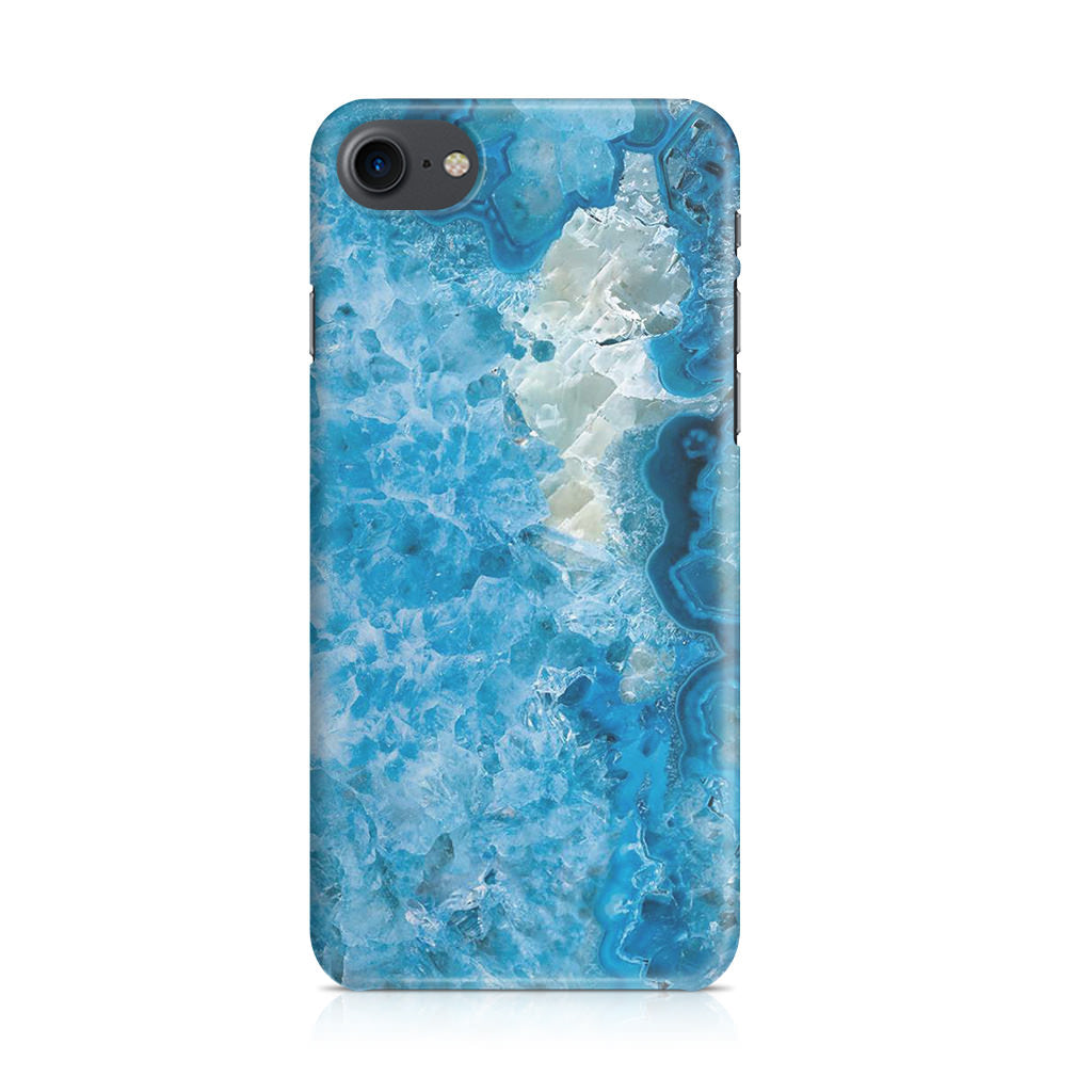 Navy Blue Marble iPhone SE 3rd Gen 2022 Case