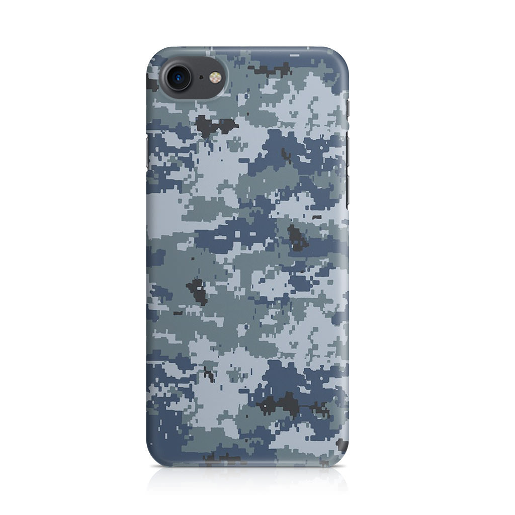 Navy Camo iPhone SE 3rd Gen 2022 Case