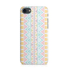 Peach Aztec Pattern iPhone SE 3rd Gen 2022 Case