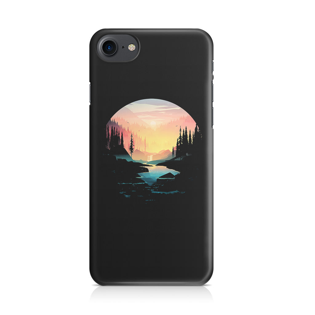 River Path at Dusk iPhone SE 3rd Gen 2022 Case