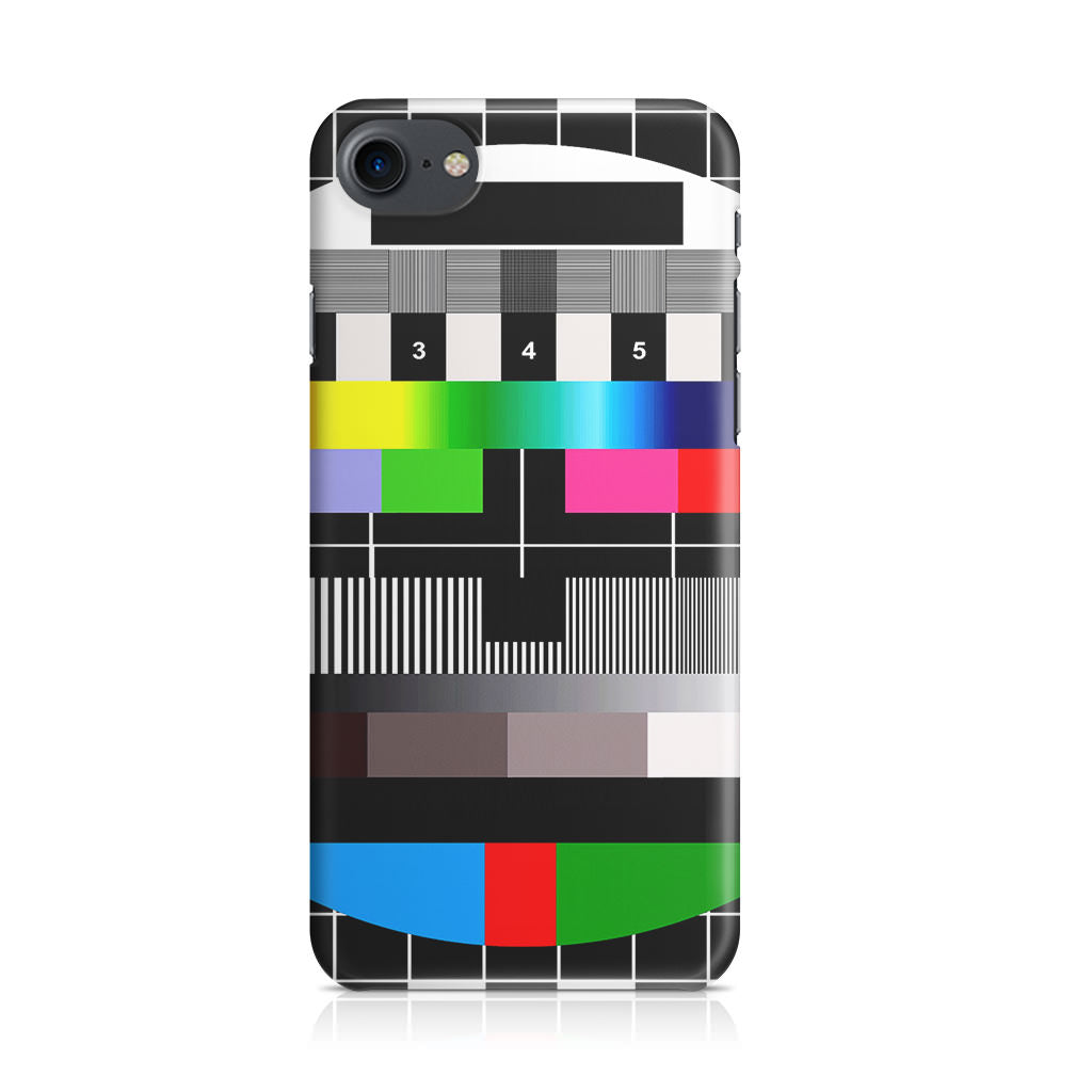 Scheme Pause TV Colorful Mesh iPhone SE 3rd Gen 2022 Case