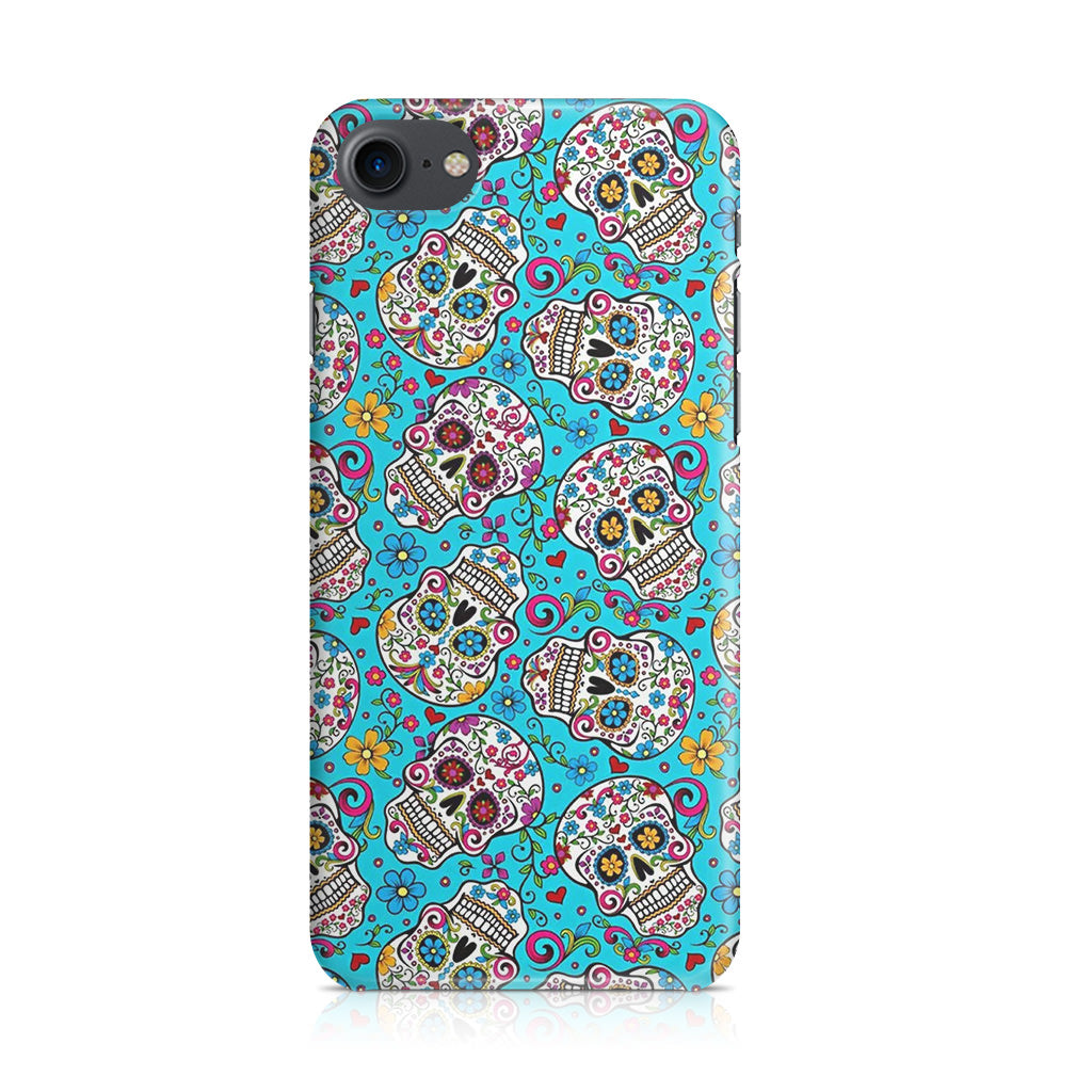 Skull Floral Sugar iPhone SE 3rd Gen 2022 Case