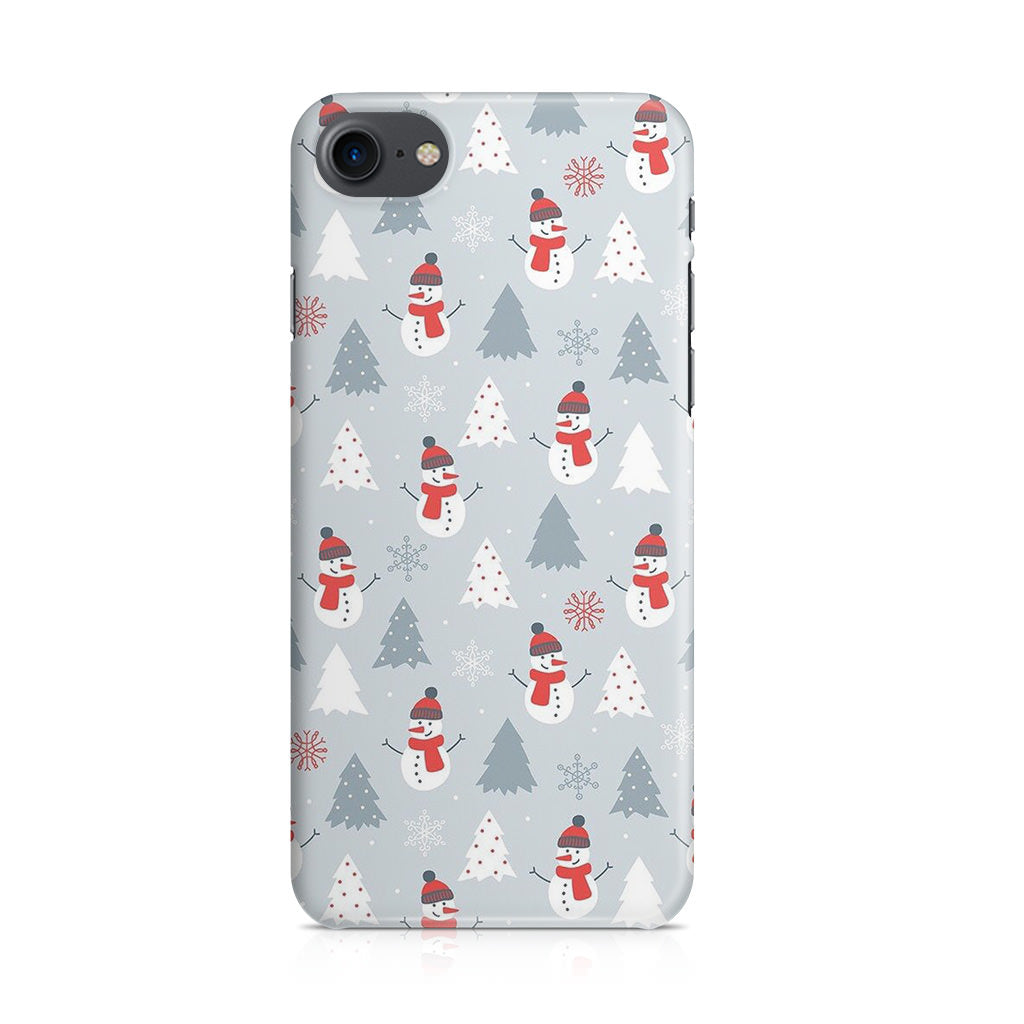 Snowmans Pattern iPhone SE 3rd Gen 2022 Case
