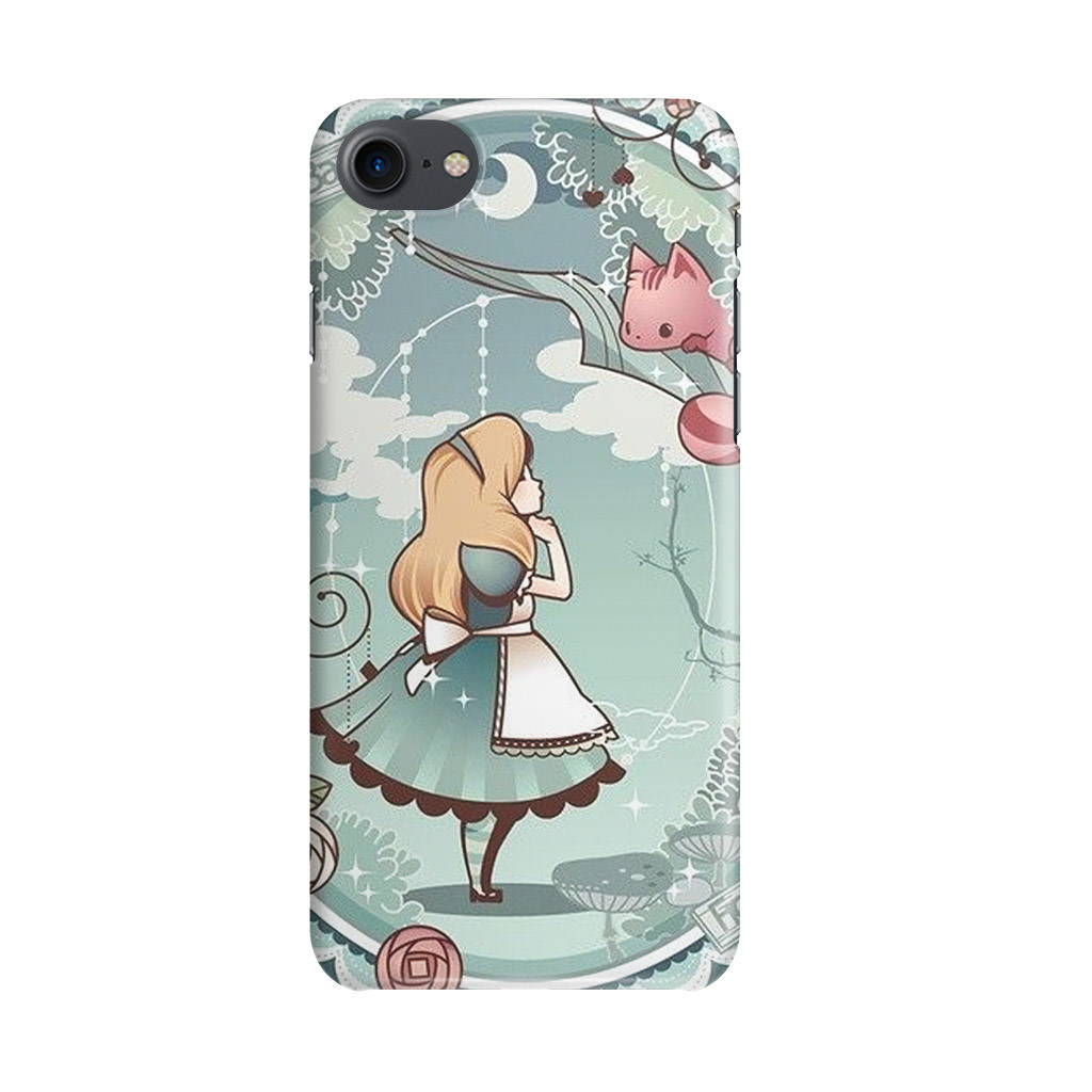 Alice And Cheshire Cat Poster iPhone SE 3rd Gen 2022 Case