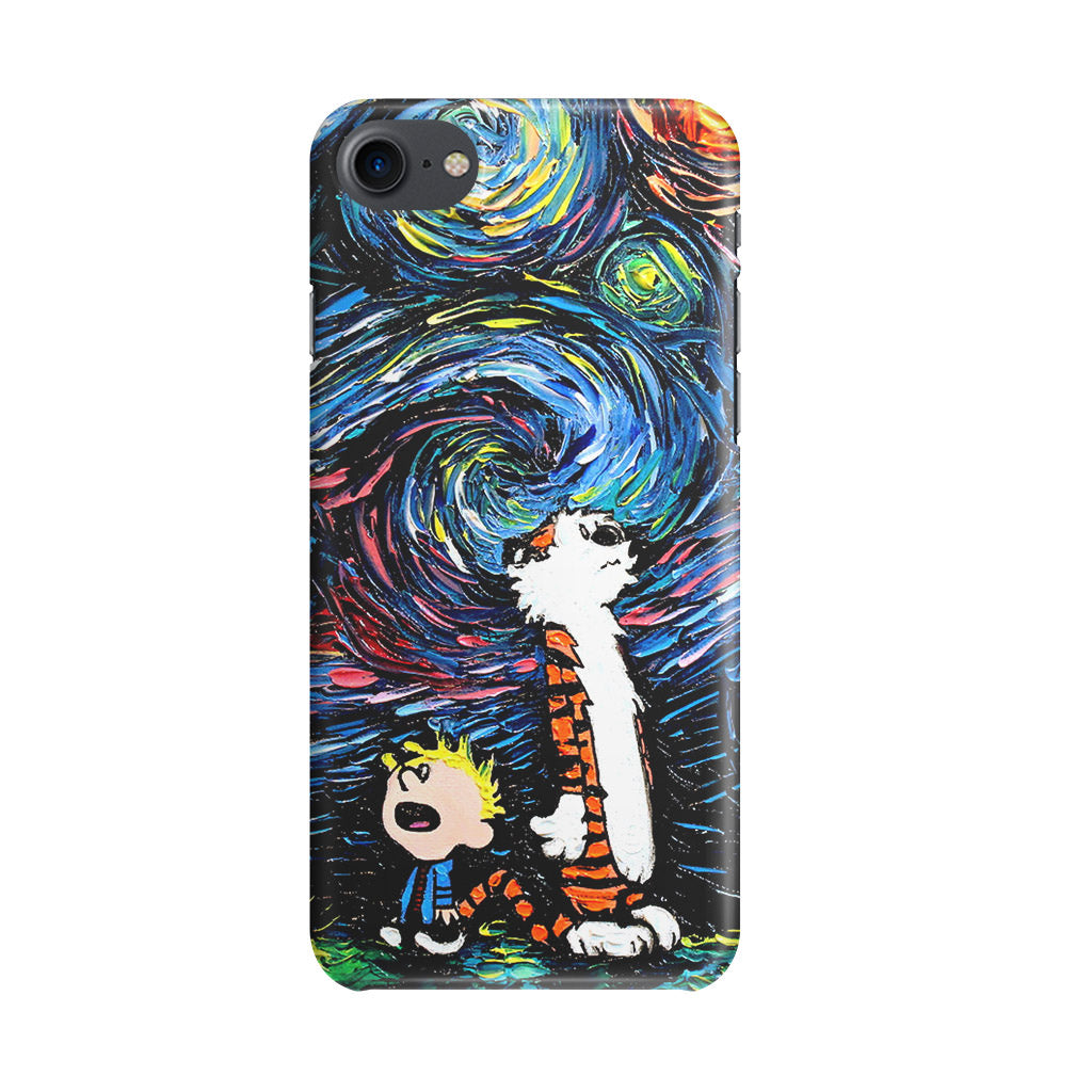 Calvin Art At Starry Night iPhone SE 3rd Gen 2022 Case