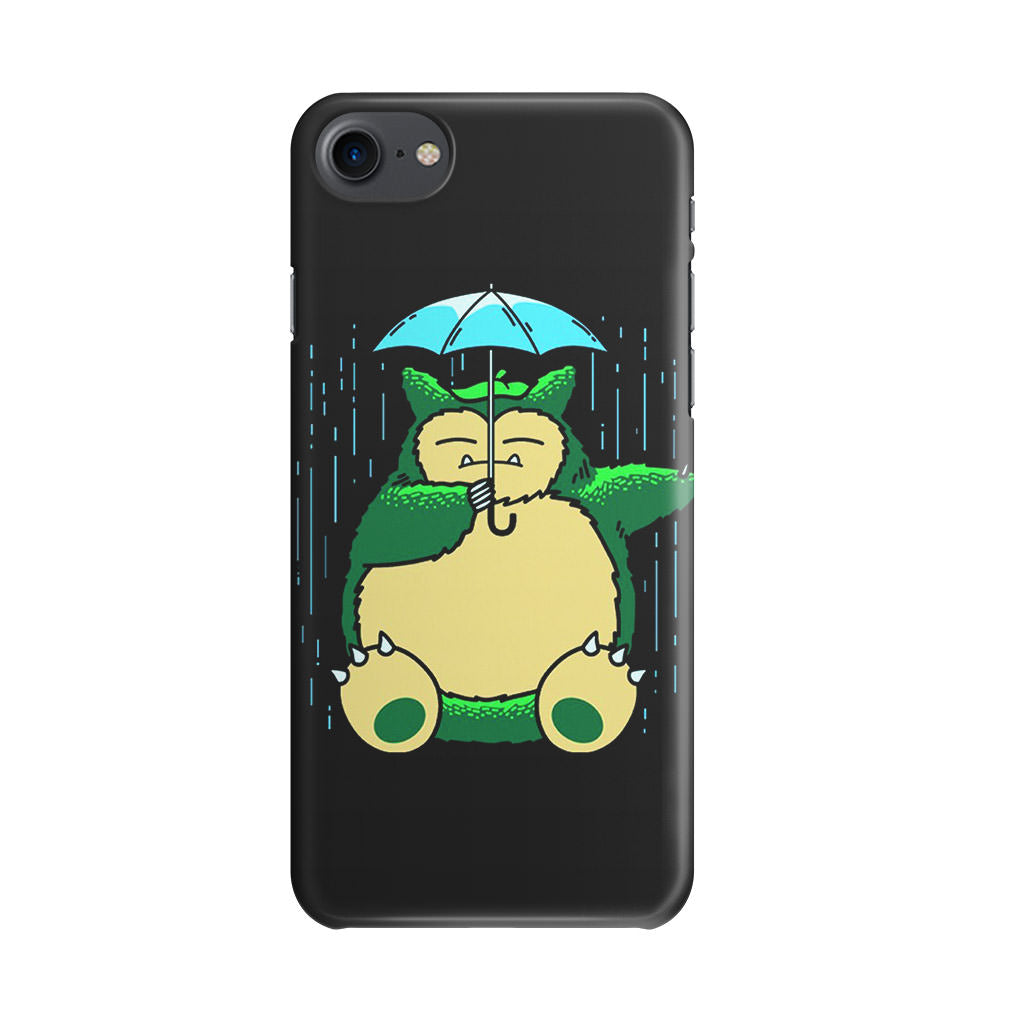 Cute Snorlax Umbrella iPhone SE 3rd Gen 2022 Case