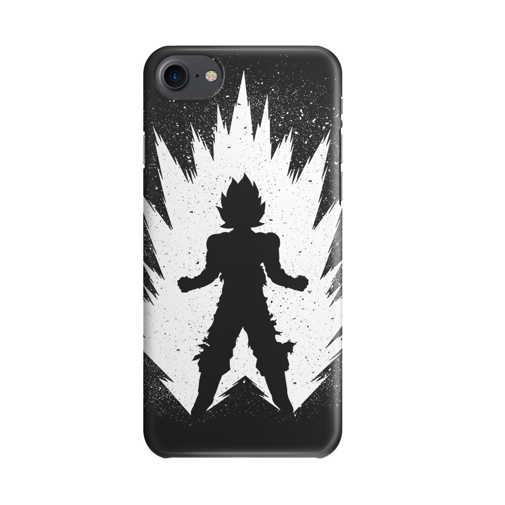 Goku Super Saiyan Black White iPhone SE 3rd Gen 2022 Case