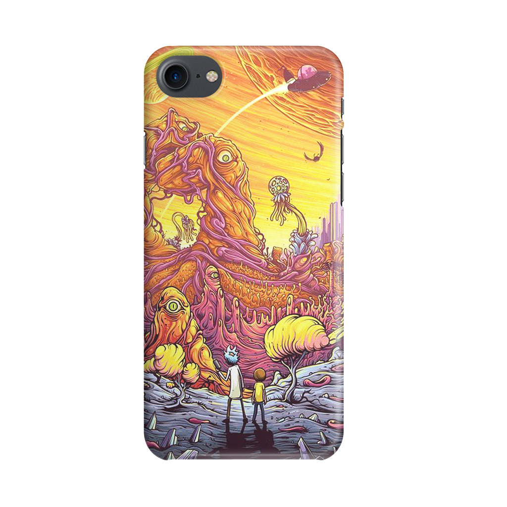 Rick And Morty Alien Planet iPhone SE 3rd Gen 2022 Case