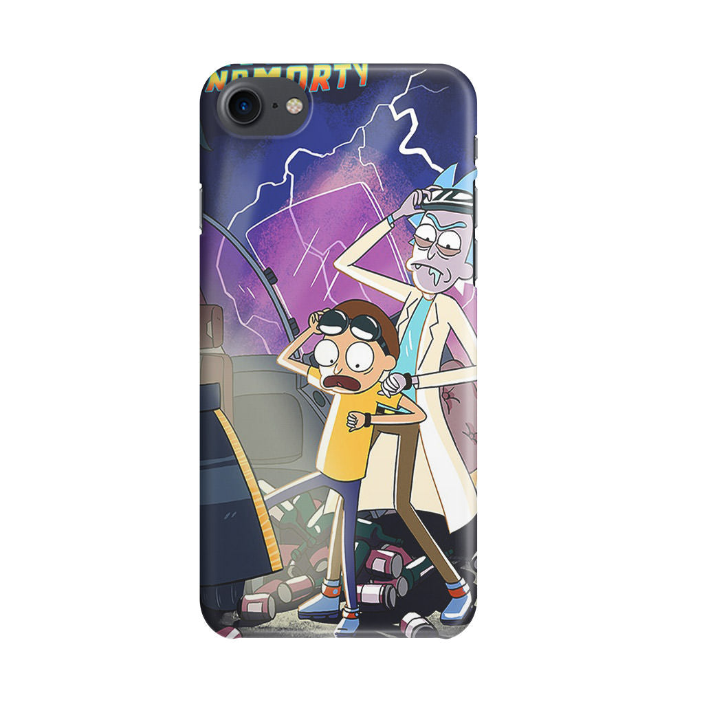 Rick And Morty Back To The Future iPhone SE 3rd Gen 2022 Case