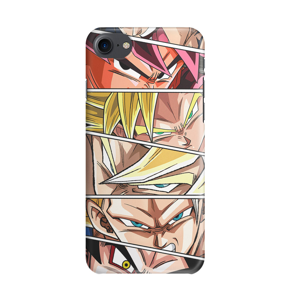 Son Goku Forms iPhone SE 3rd Gen 2022 Case