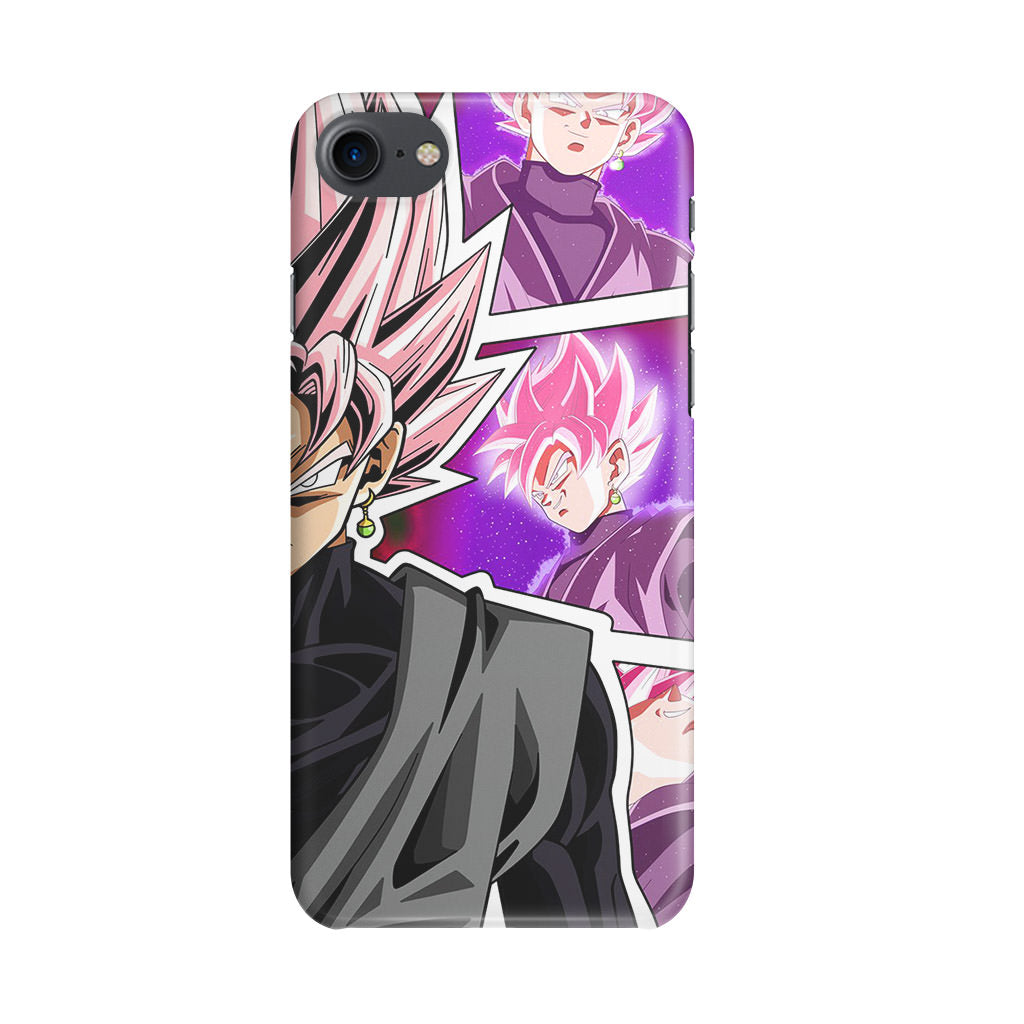 Super Goku Black Rose Collage iPhone SE 3rd Gen 2022 Case
