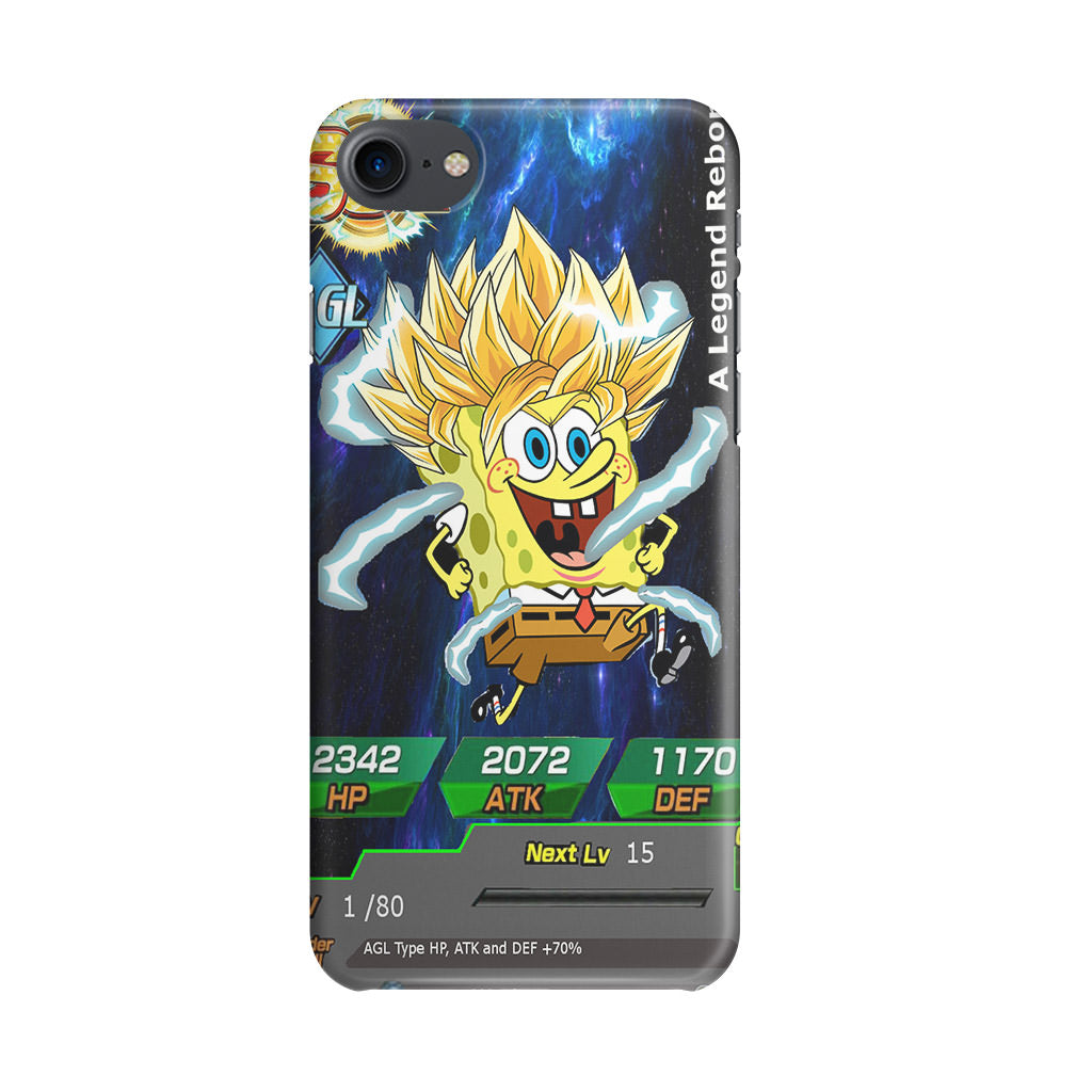 Super Saiyan Spongebob Card iPhone SE 3rd Gen 2022 Case