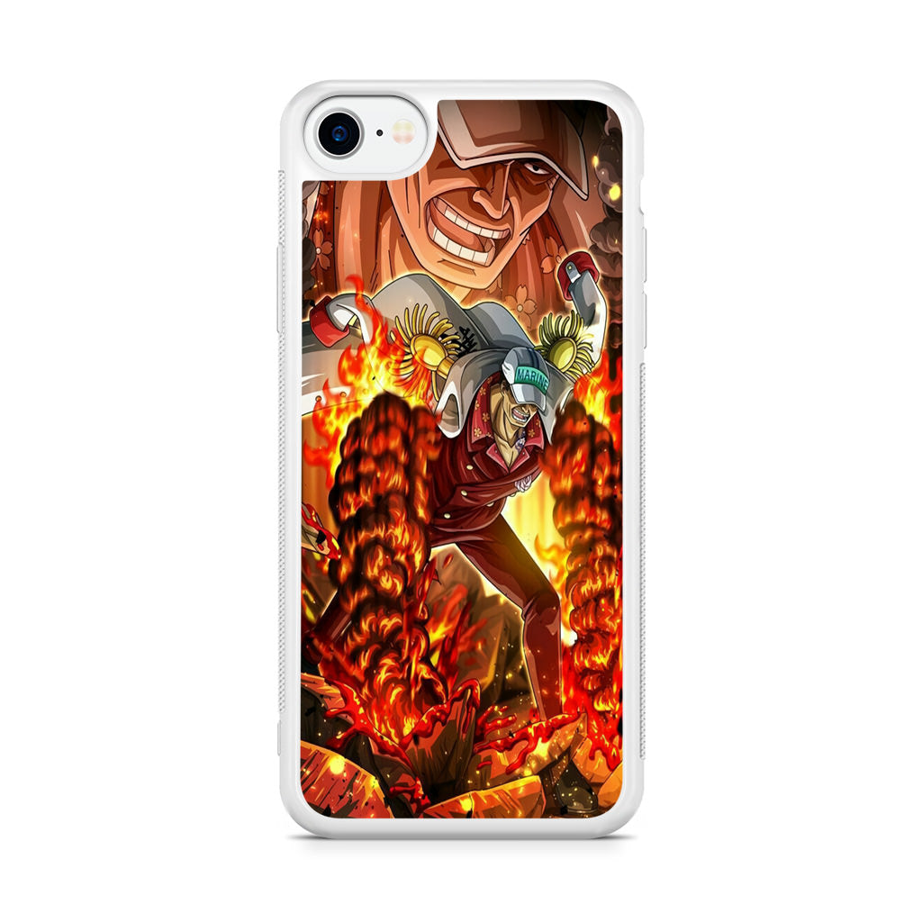 Akainu Exploding Volcano iPhone SE 3rd Gen 2022 Case