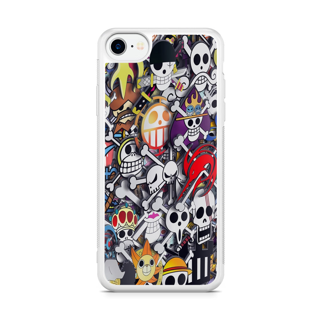 All Pirate Symbols One Piece iPhone SE 3rd Gen 2022 Case