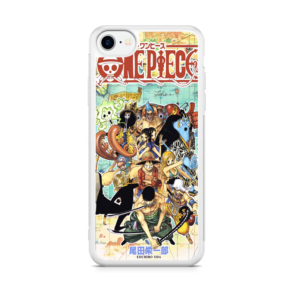 One Piece Comic Straw Hat Pirate iPhone SE 3rd Gen 2022 Case