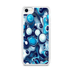 Abstract Art All Blue iPhone SE 3rd Gen 2022 Case