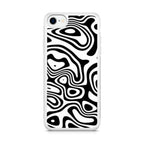 Abstract Black and White Background iPhone SE 3rd Gen 2022 Case