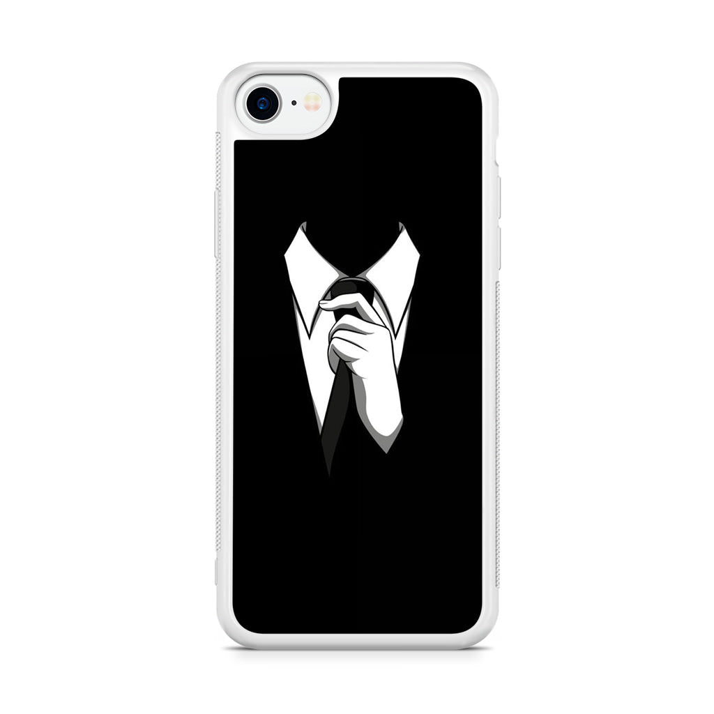 Anonymous Black White Tie iPhone SE 3rd Gen 2022 Case