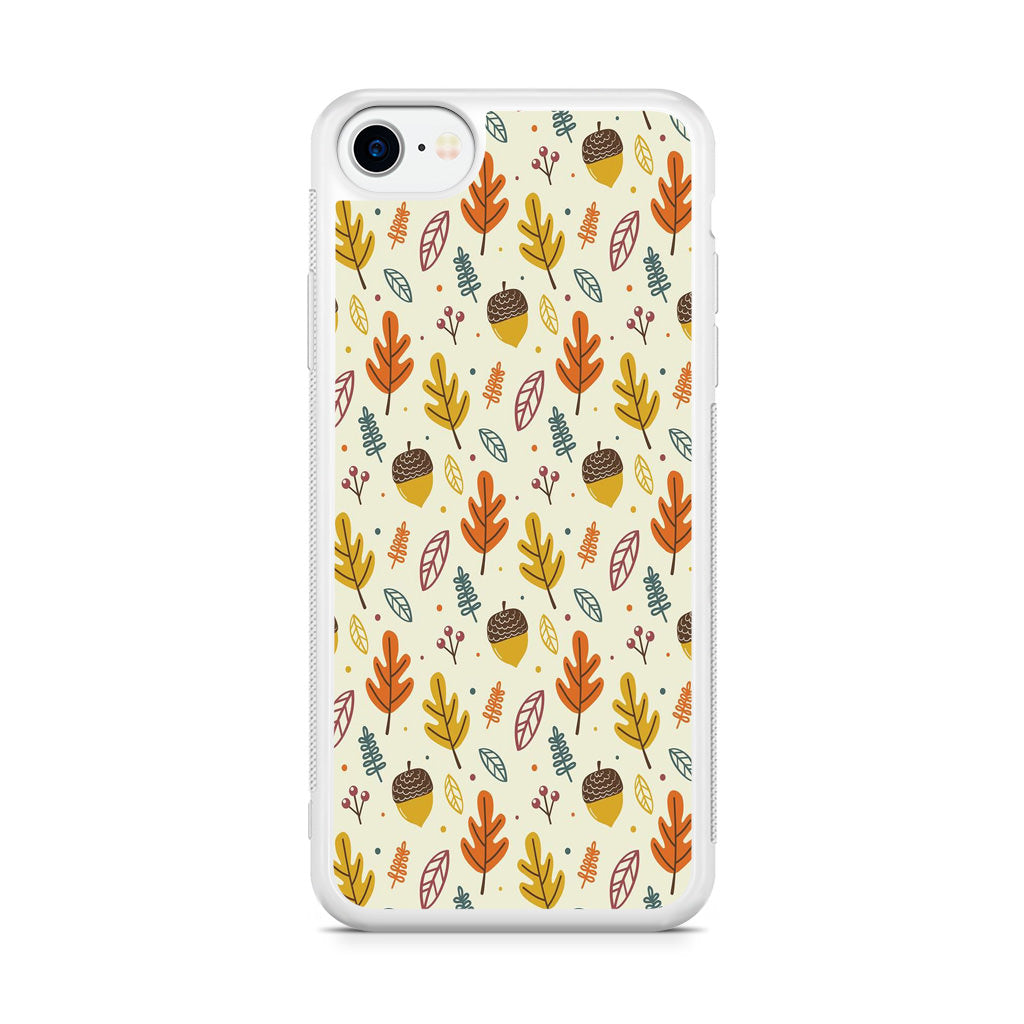 Autumn Things Pattern iPhone SE 3rd Gen 2022 Case