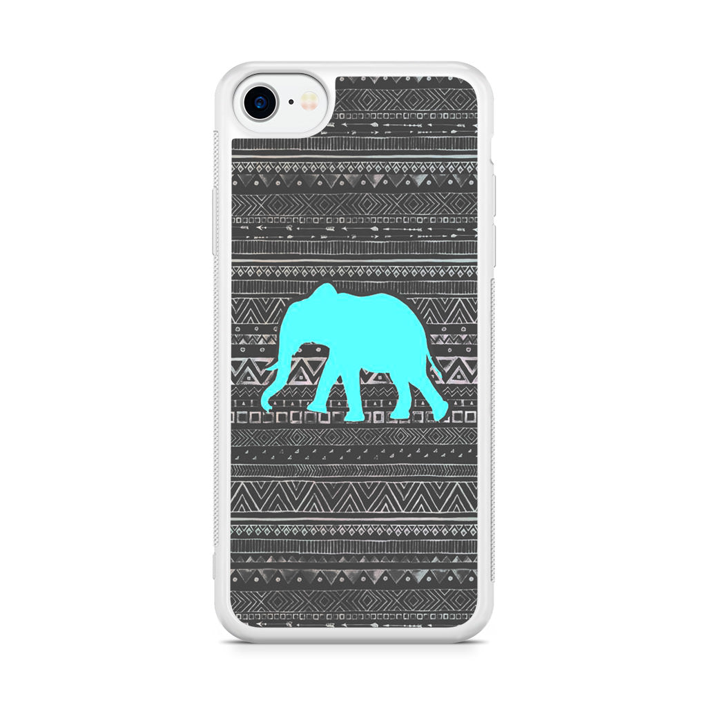 Aztec Elephant Turquoise iPhone SE 3rd Gen 2022 Case