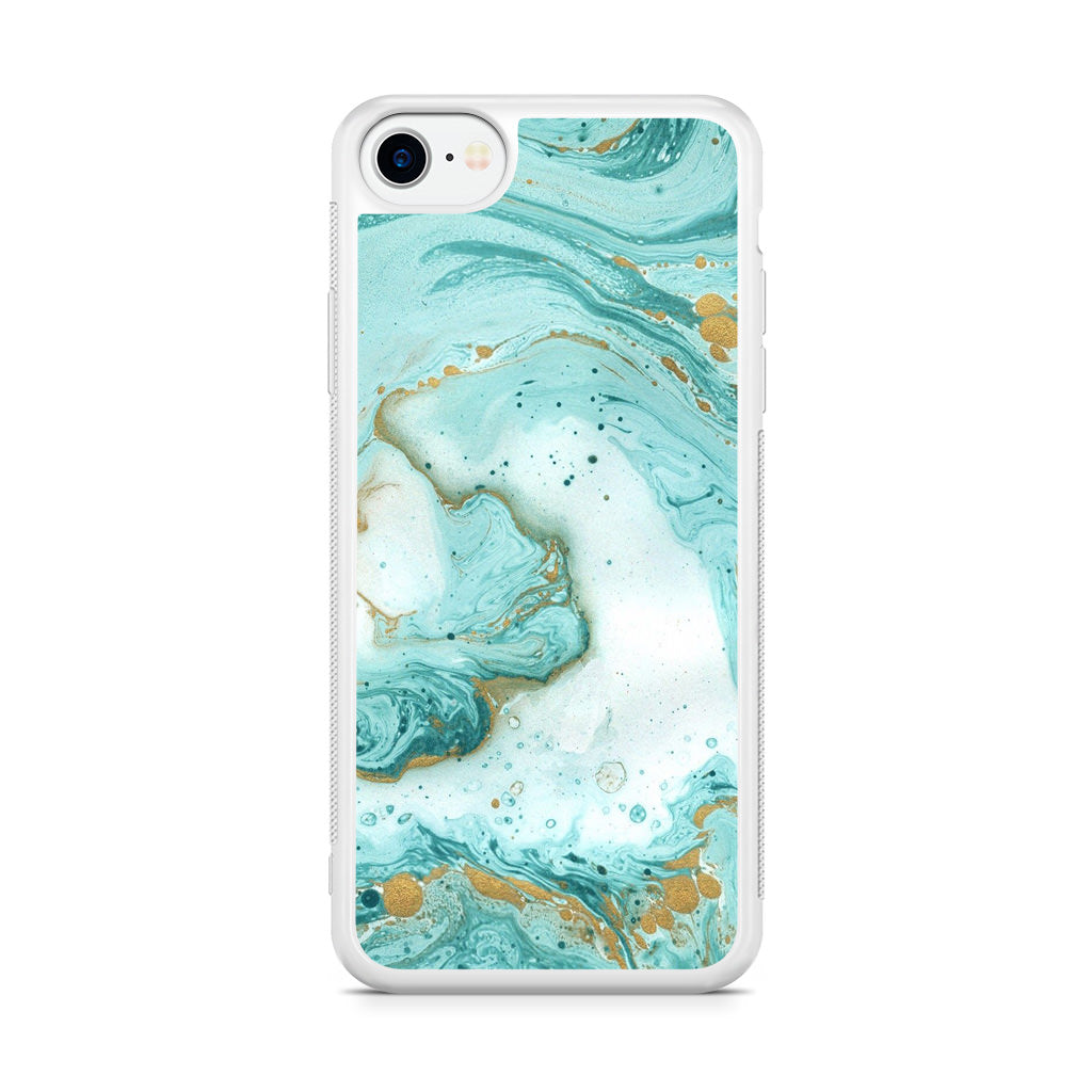 Azure Water Glitter iPhone SE 3rd Gen 2022 Case
